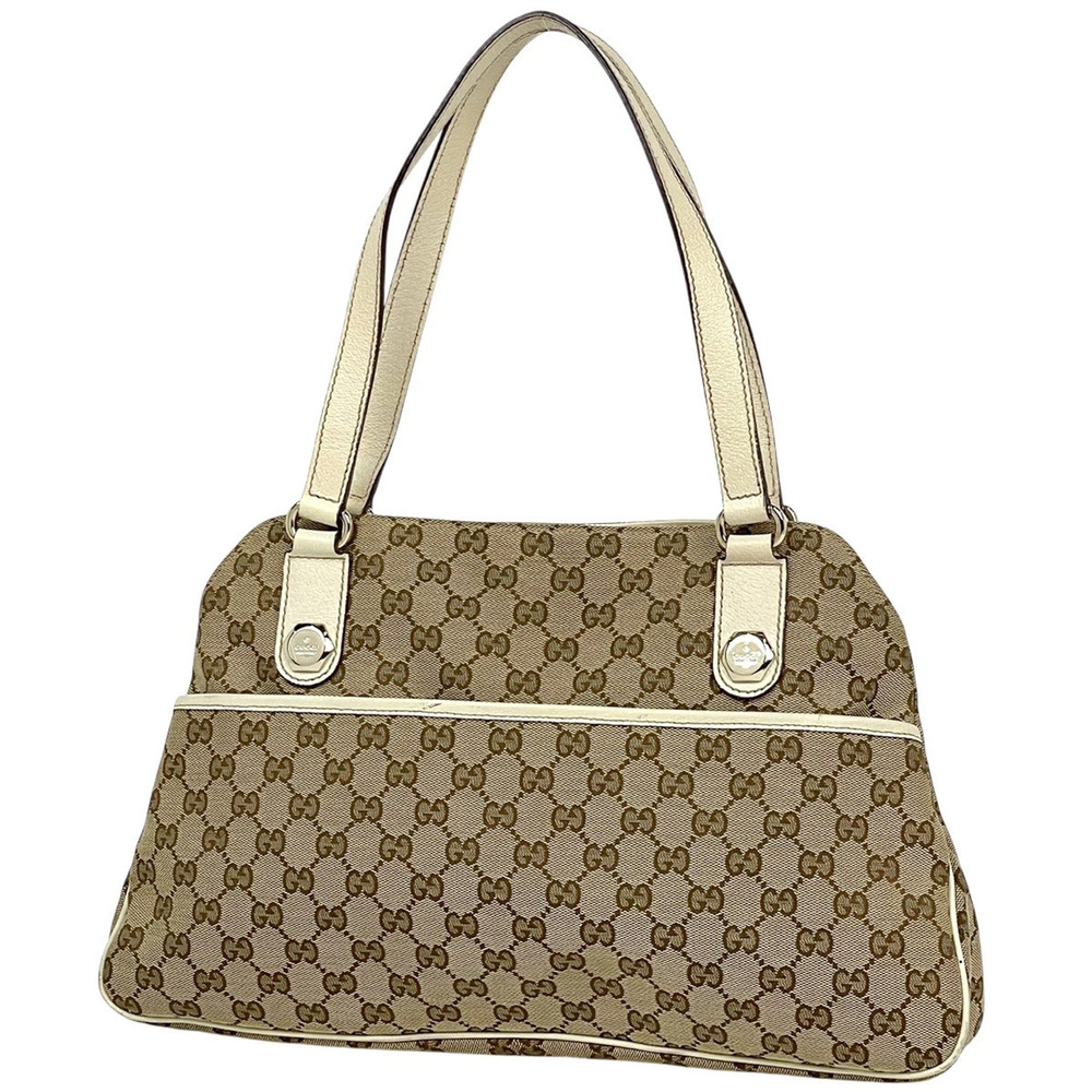 Gucci GG tote bag canvas Beige Cream Ivory White